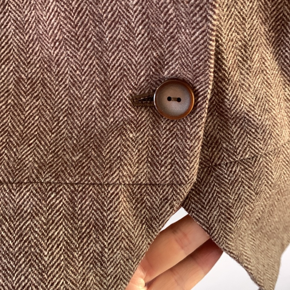 Pendleton Vintage Virgin Wool Herringbone Blazer … - image 4